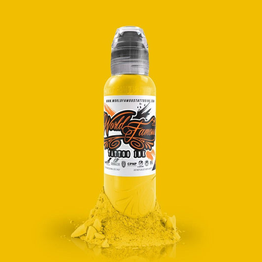Straight Yellow  | World Famous Tattoo Ink Straight Yellow  | World Famous Tattoo Ink