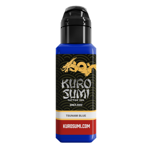 Tsunami Blue | Kuro Sumi Tattoo Ink | 1/2oz Tsunami Blue | Kuro Sumi Tattoo Ink | 1/2oz