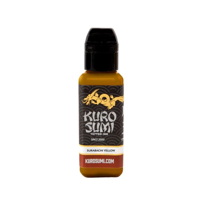 Surabachi Yellow | Kuro Sumi Tattoo Ink | 1/2oz