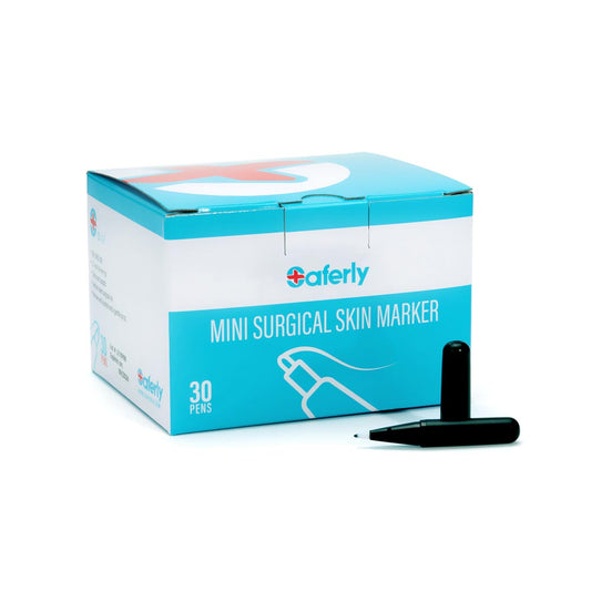 Saferly Mini Surgical Skin Markers — Sterilized and Interchangeable — Box of 30