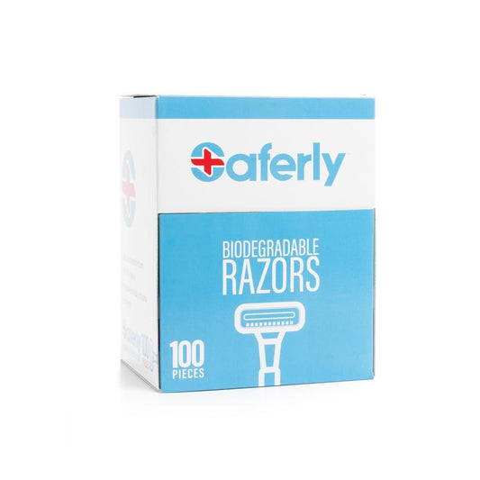 Saferly Stainless Steel Biodegradable Skin Prep Razors - 100/bx