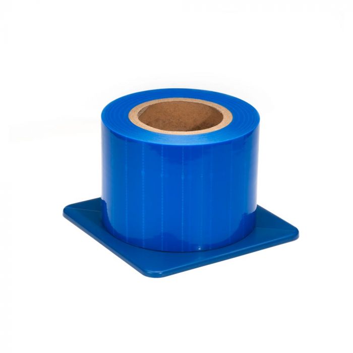 Saferly Medical Blue Barrier Film — 4" x 6" — One Roll of 1200 Perforated Sheets