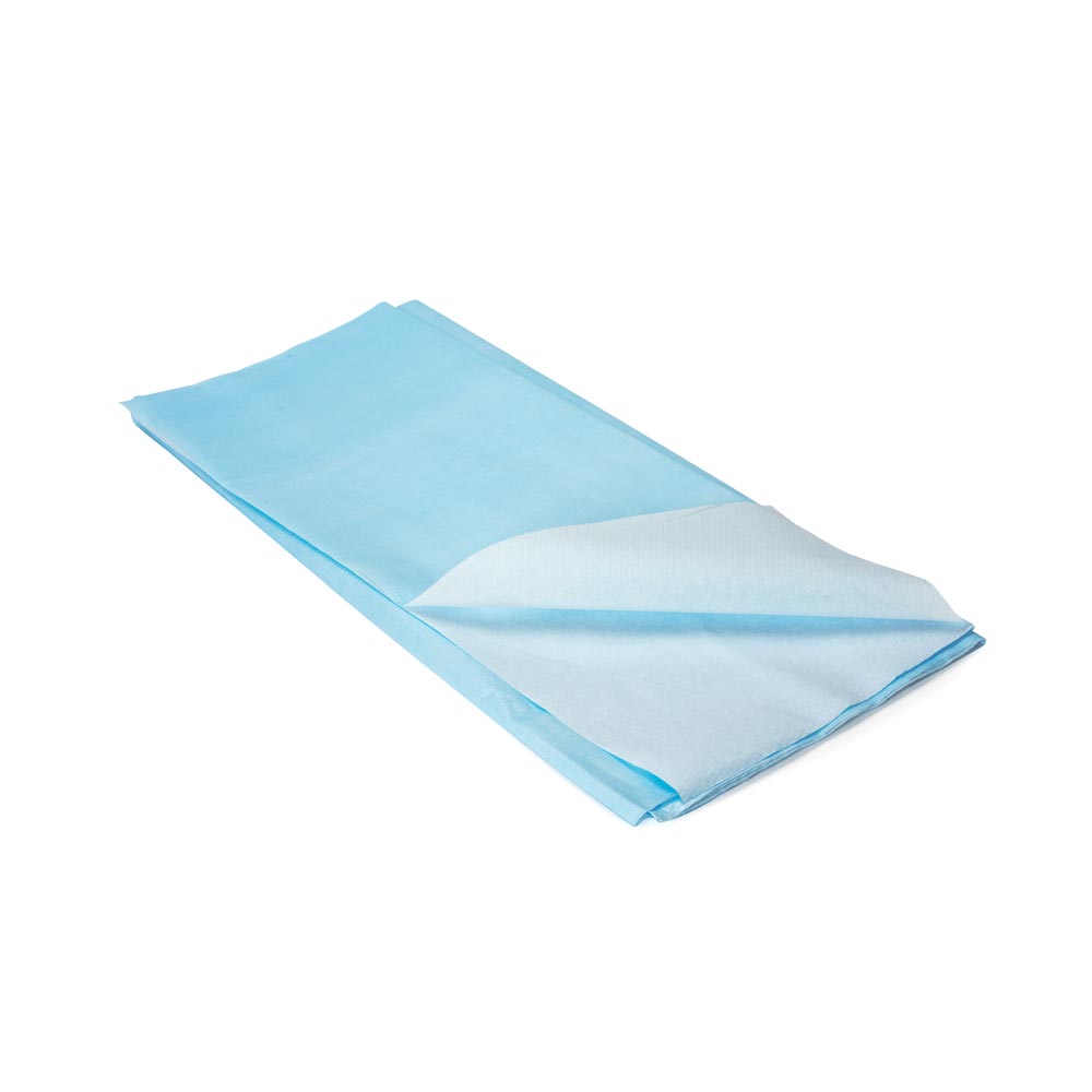 Saferly Blue Drape Cloth Sheets — 40" x 60" — Case of 100