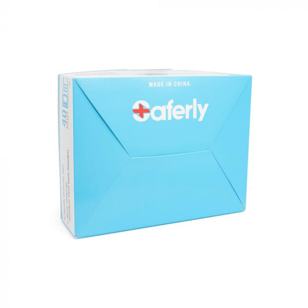 Saferly Stainless Steel Disposable Skin Prep Razors - 40/bx