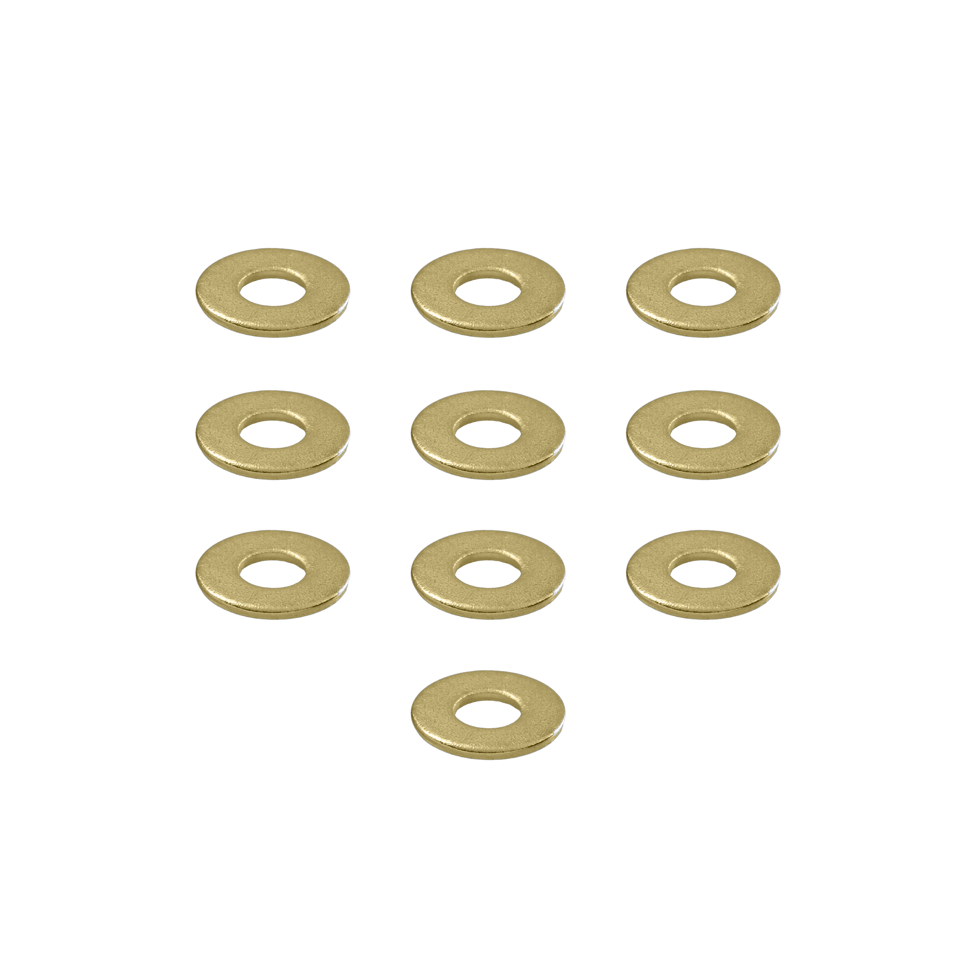 8 Brass Washers 10 Pack Darklab Tattoo Supplies