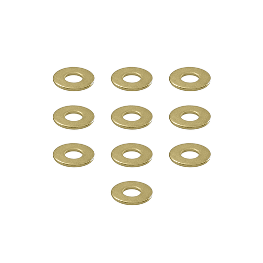 #8 Brass Washers - 10 Pack