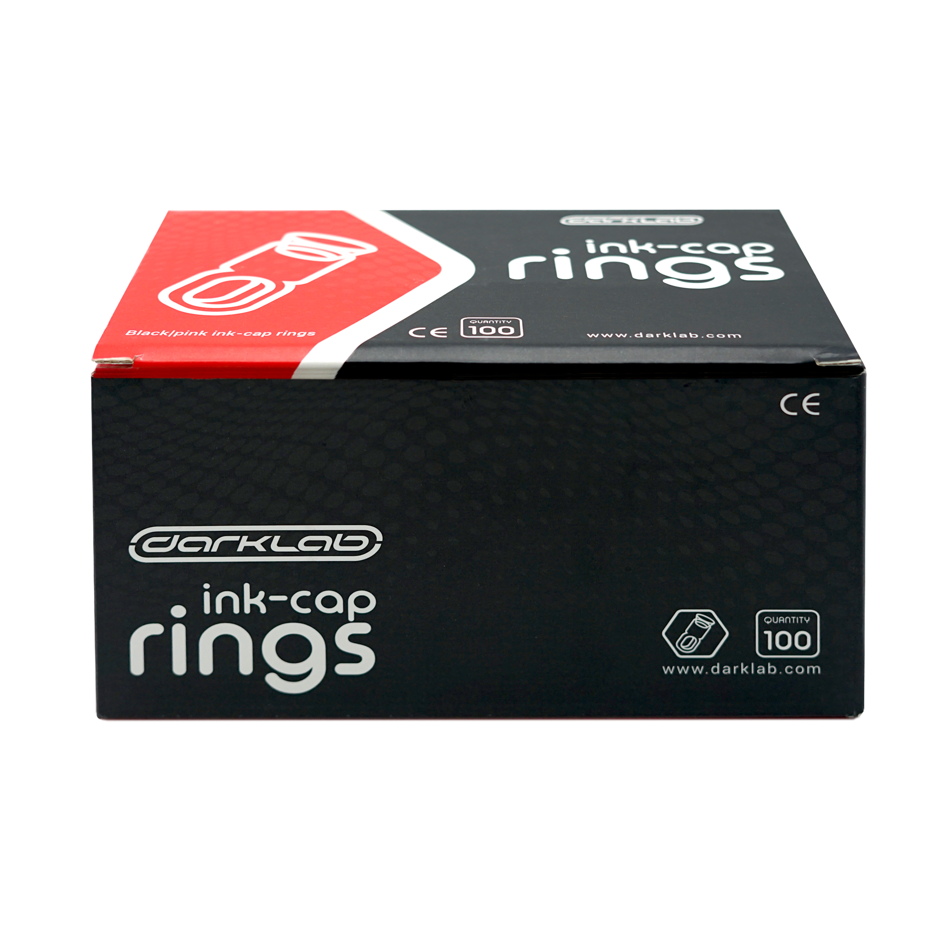 Ink Cap Rings 100pcs 50 Black/50 pink