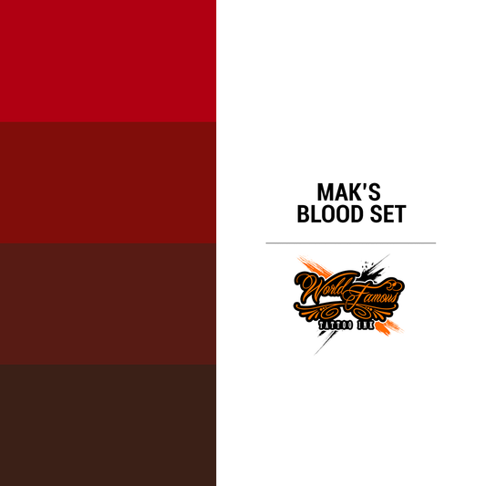 Mak's Blood Set | World Famous Tattoo Ink
