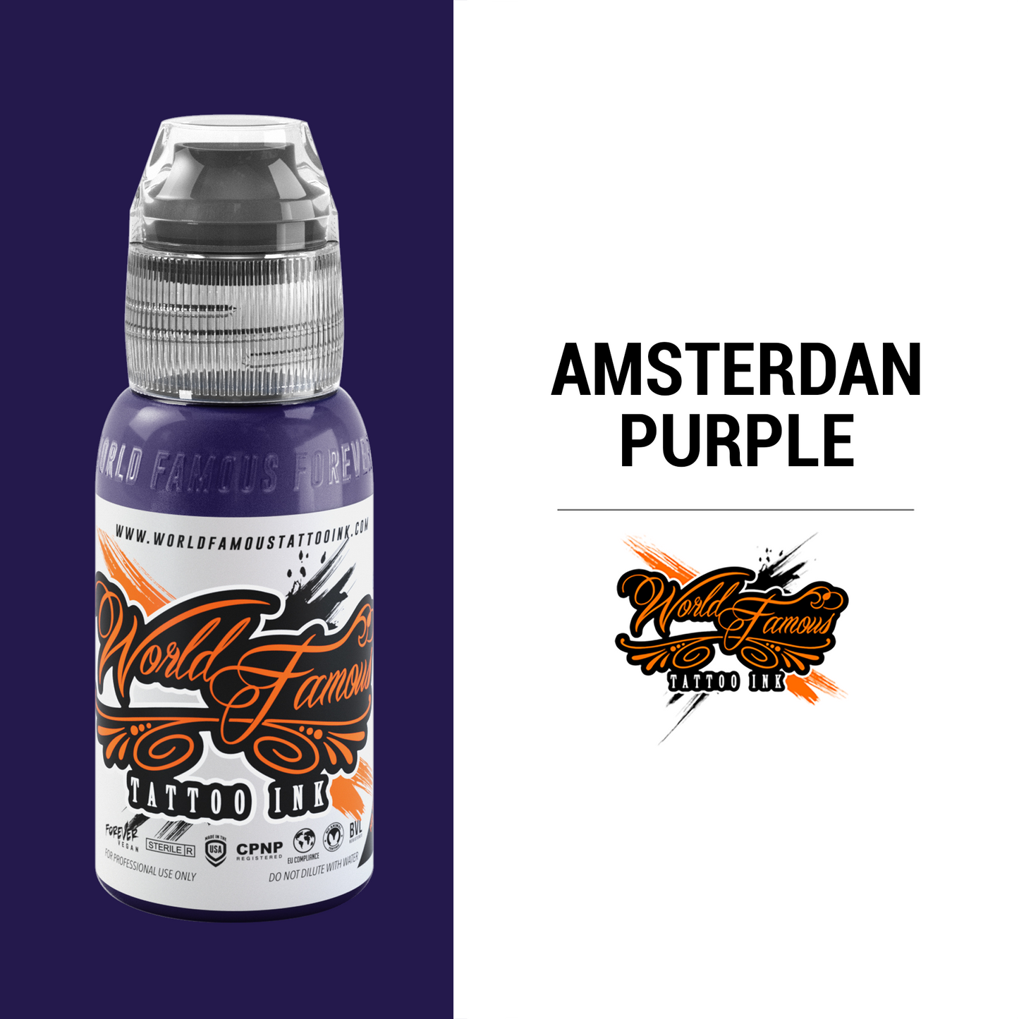 Amsterdam Purple | World Famous Tattoo Ink