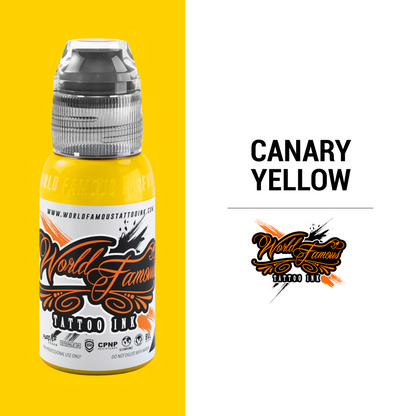 Canary Yellow | World Famous Tattoo Ink - Darklab Tattoo SuppliesCanary Yellow | World Famous Tattoo Ink
