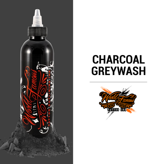 Charcoal Greywash 8 oz | World Famous Tattoo Ink Charcoal Greywash 8 oz | World Famous Tattoo Ink