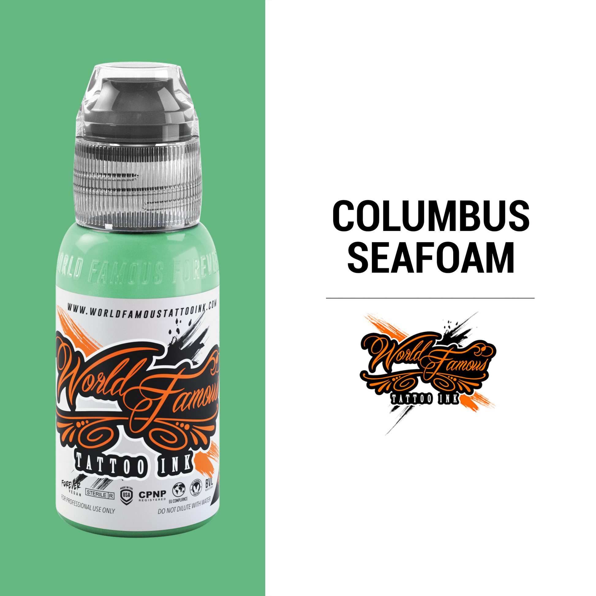 World Famous - Columbus Seafoam, 1oz - Tattoo Ink