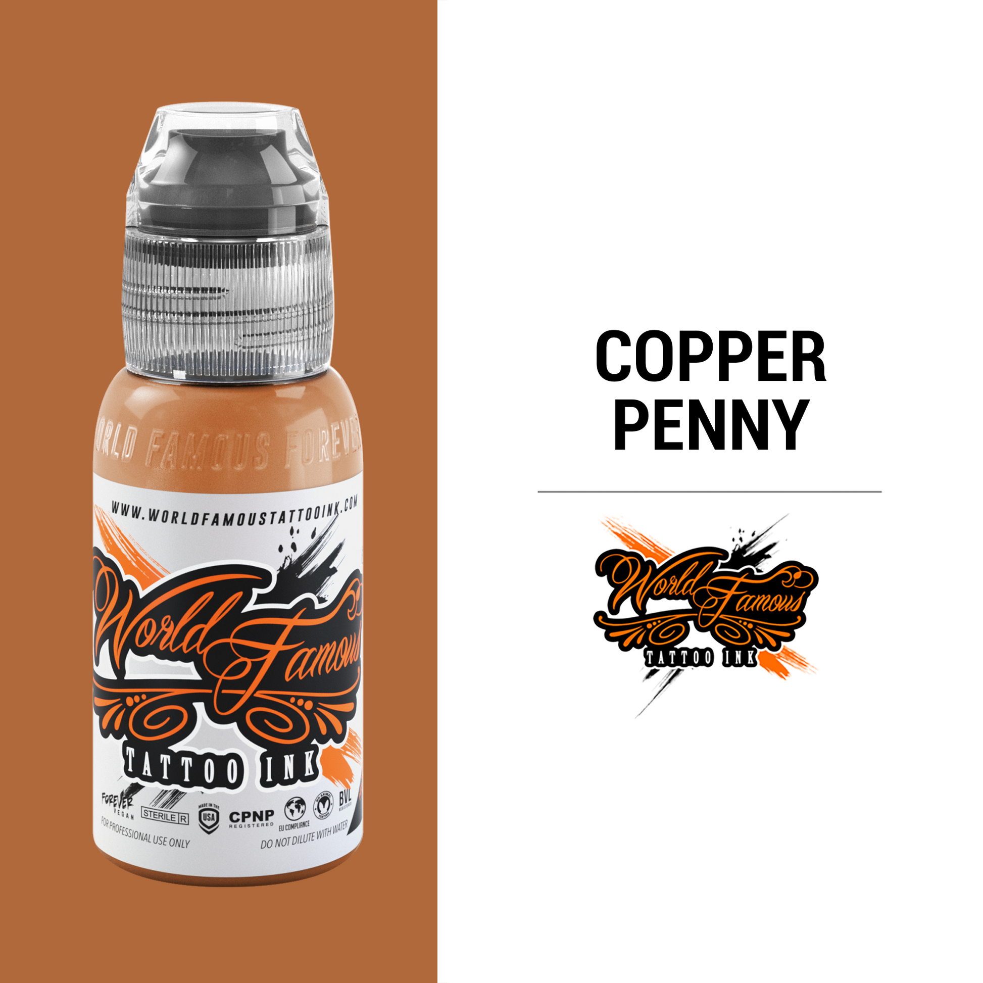 Copper Penny | World Famous Tattoo Ink – Darklab Tattoo Supplies