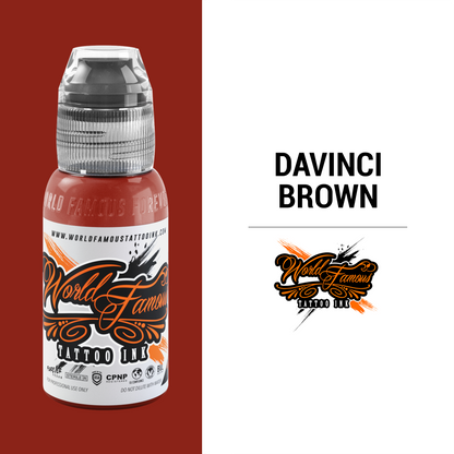 Davinci Brown | World Famous Tattoo Ink - Darklab Tattoo SuppliesDavinci Brown | World Famous Tattoo Ink