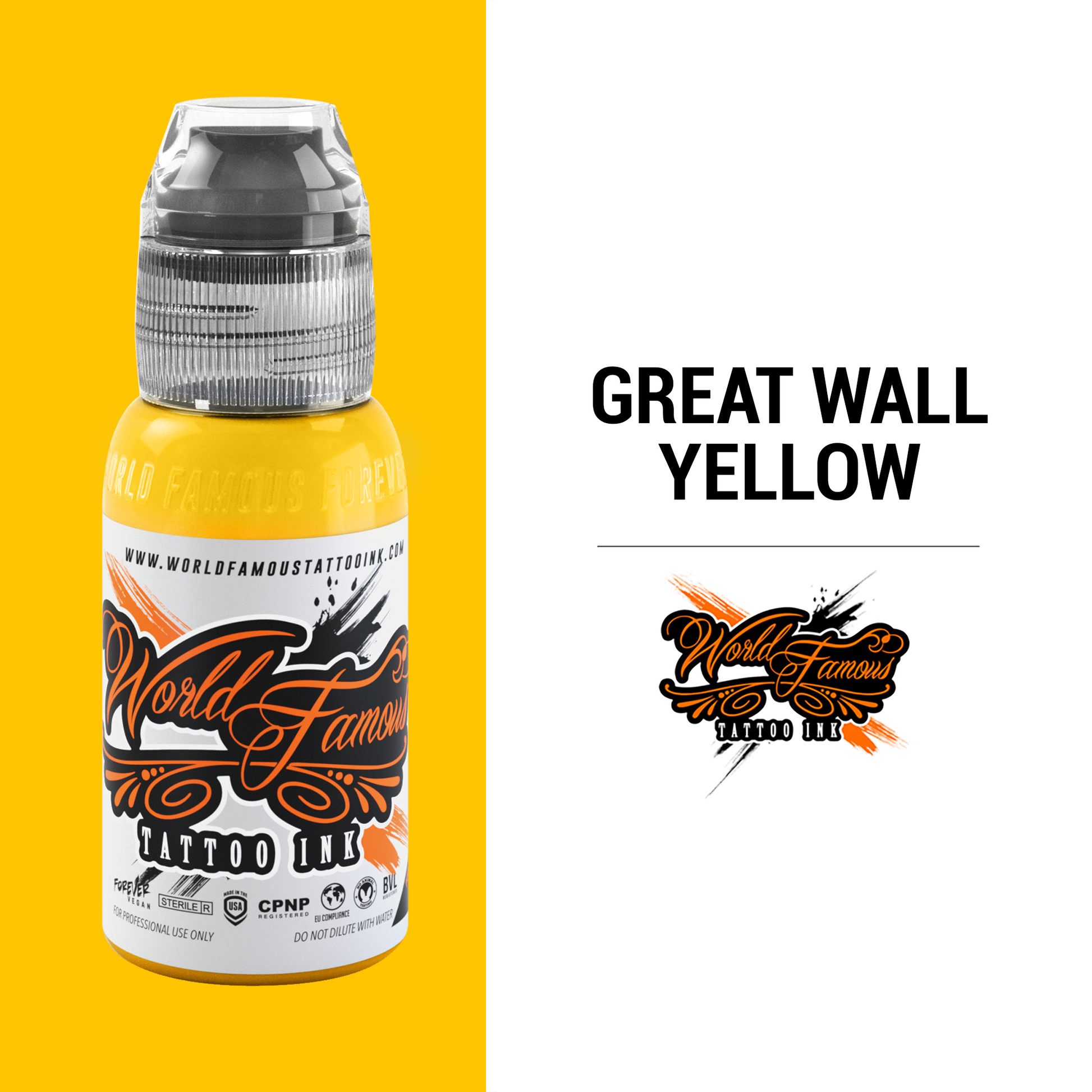 Great Wall Yellow | World Famous Tattoo Ink