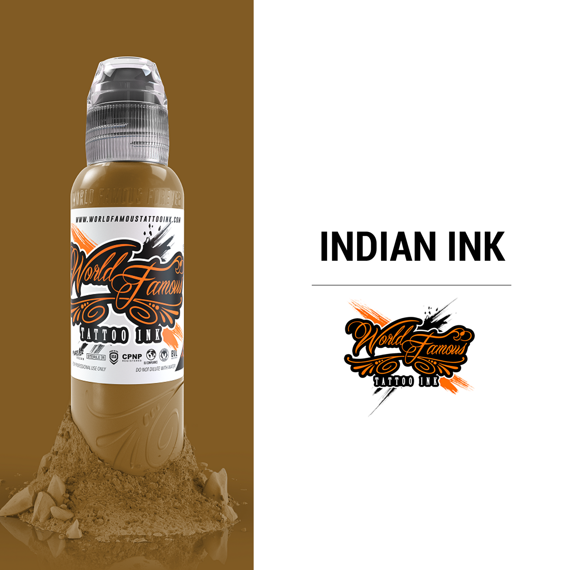 World Famous - Indian Ink, 1oz - Tattoo Ink