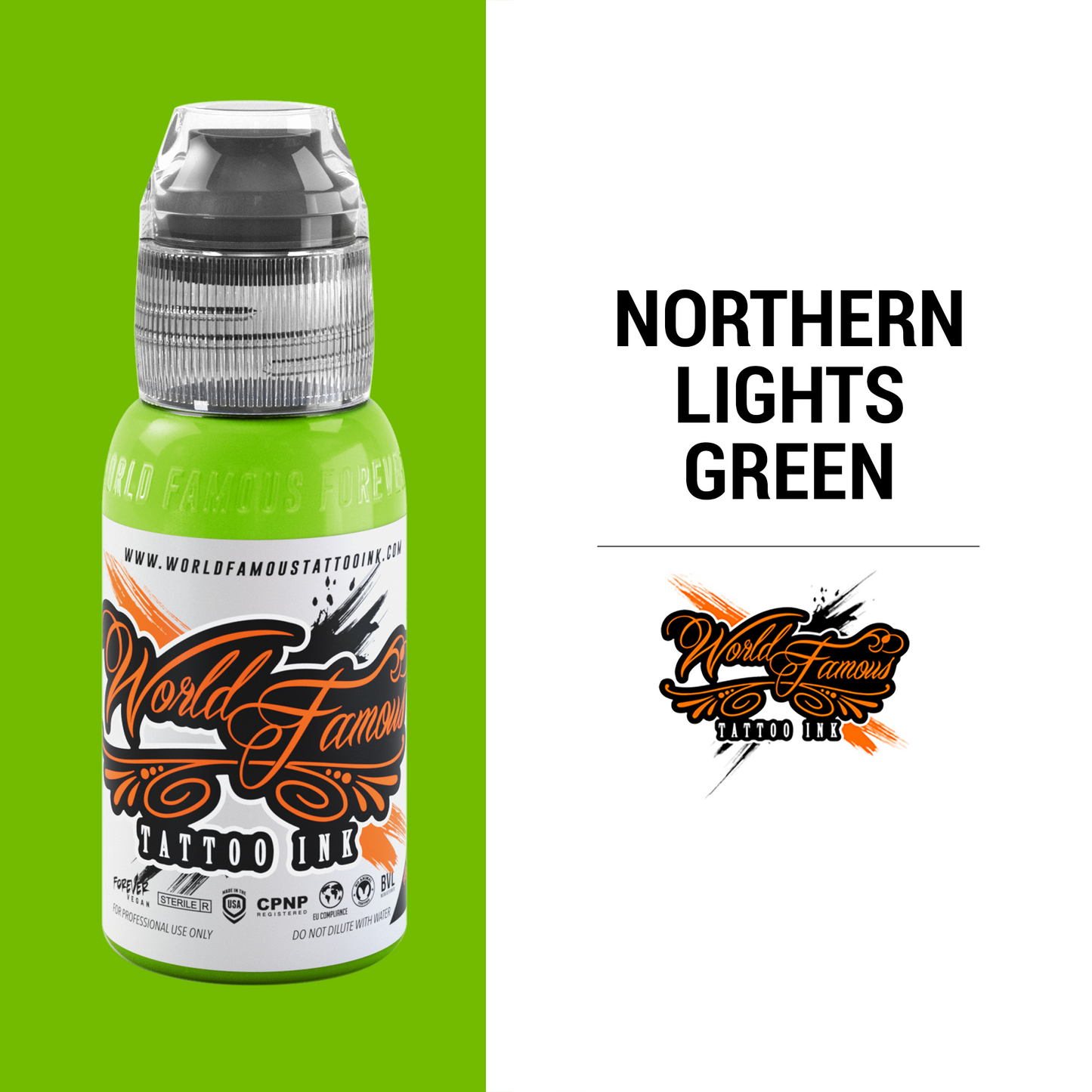 Northern Lights Green | World Famous Tattoo Ink