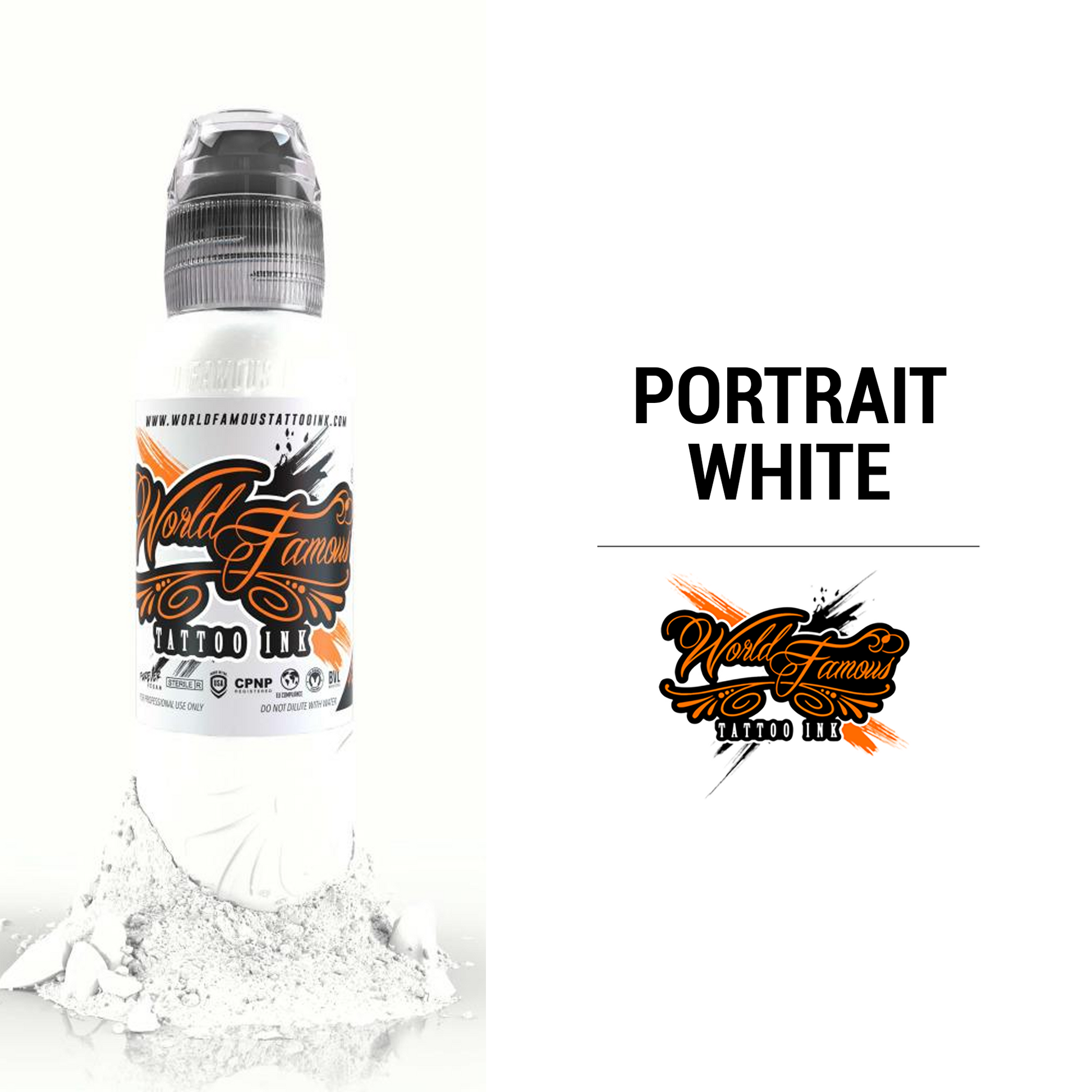 World Famous - Portrait White, 1oz - Tattoo Ink