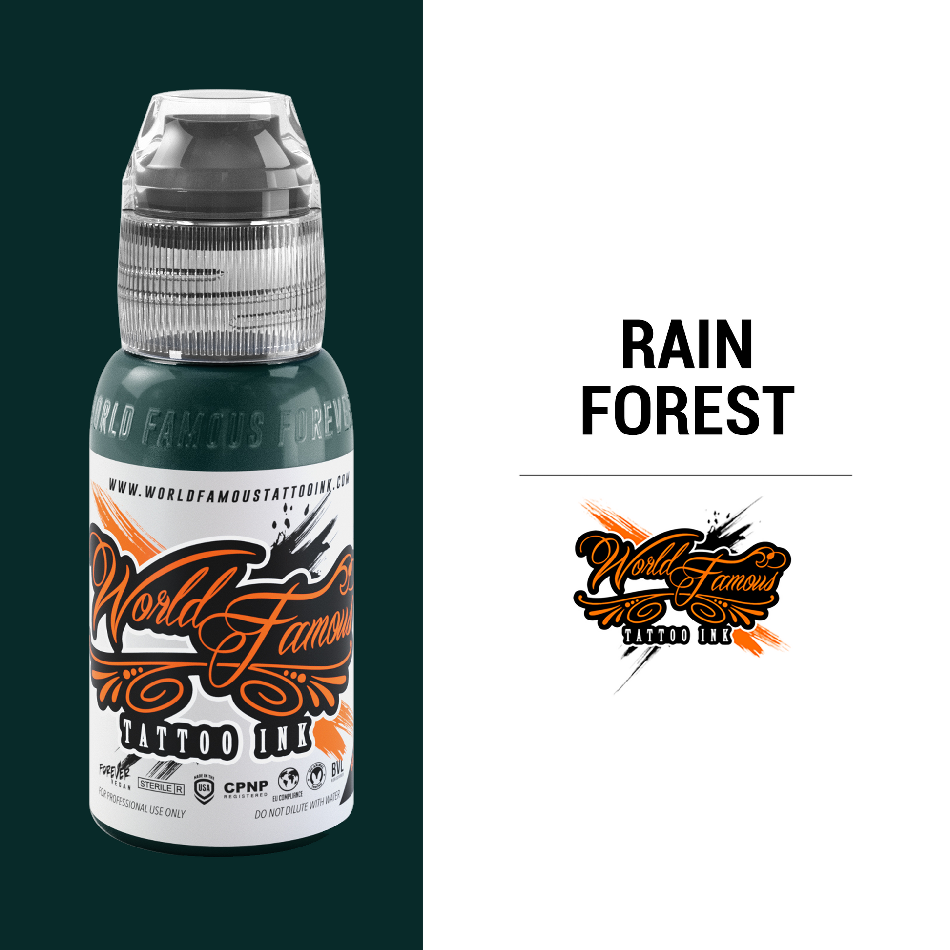 World Famous Tattoo Ink - Rainforest (1 oz)