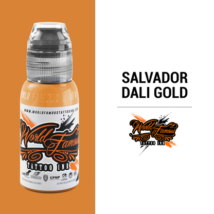 Salvador Dali Gold | World Famous Tattoo Ink - Darklab Tattoo SuppliesSalvador Dali Gold | World Famous Tattoo Ink