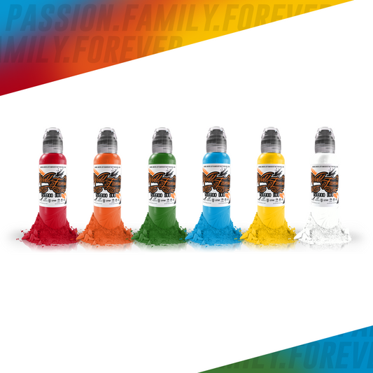 6 Color Simple Set | World Famous Tattoo Ink