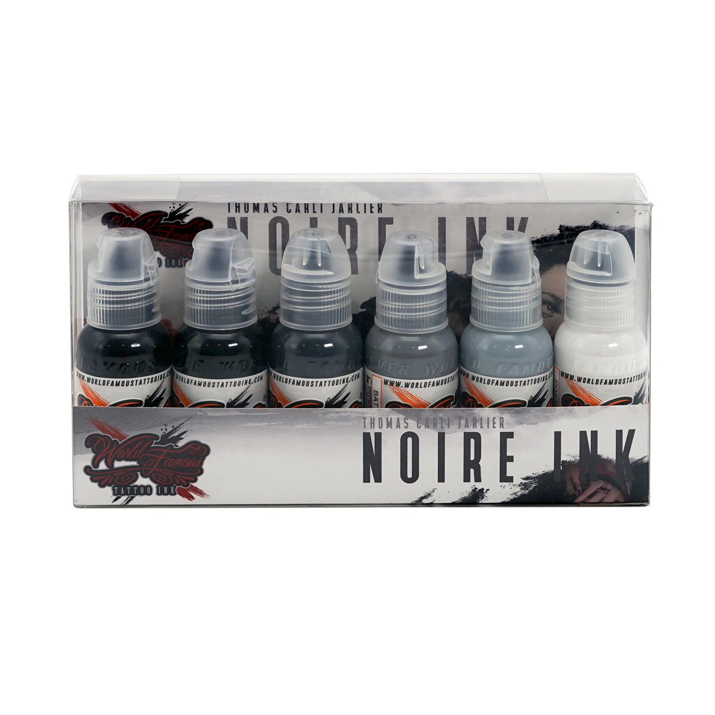 World Famous - Thomas Carli Jarlier Noire Ink Set, 1oz - Tattoo Ink