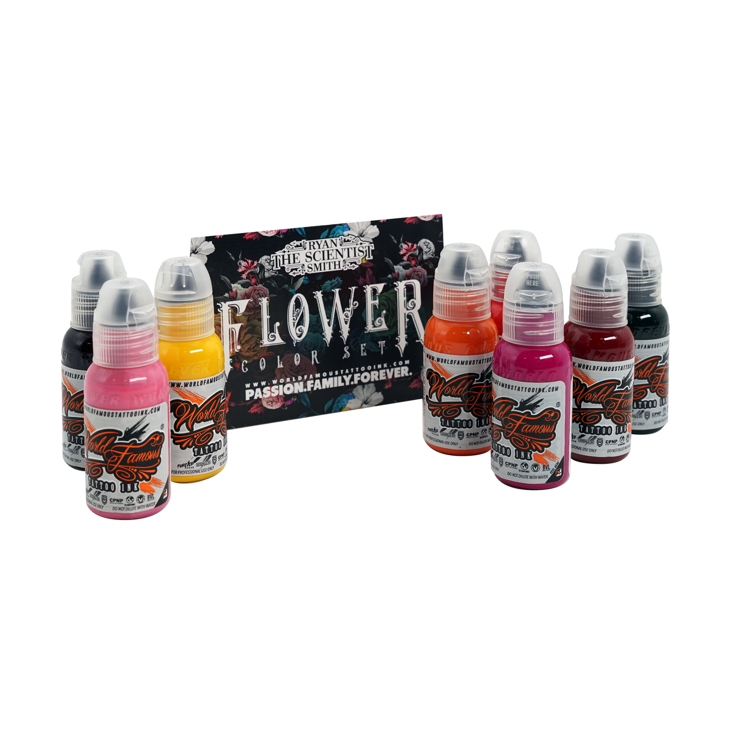 Ryan Smith Flower Set | World Famous Tattoo Ink