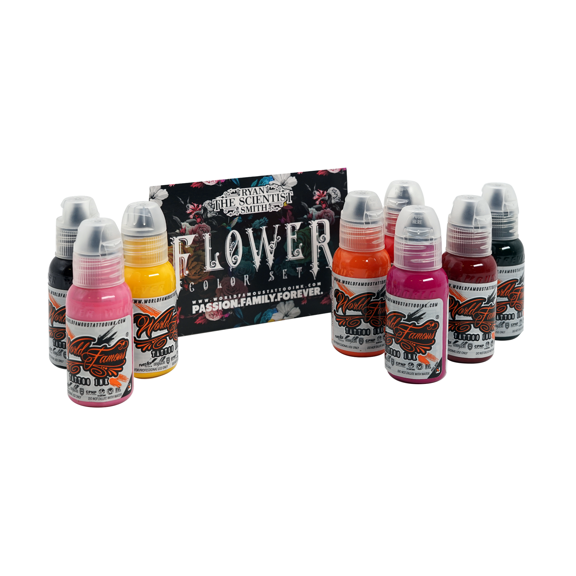 Ryan Smith Flower Set | World Famous Tattoo Ink